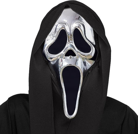 Mask Ghost Face Chrome Silver
