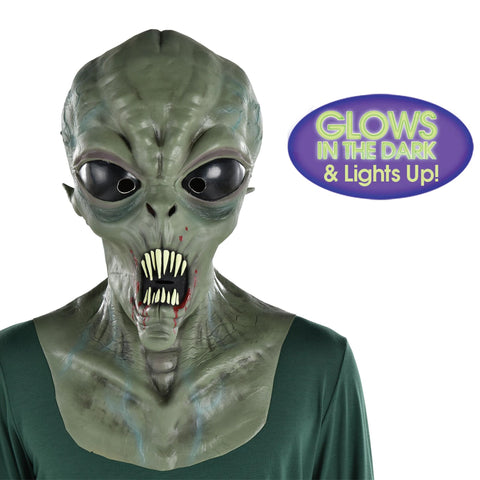 Alien Lightup Latex Mask