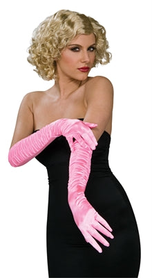 Gloves Stretch Elbow Pink