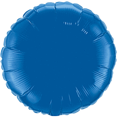 18" Dark Blue Round Mylar Balloon