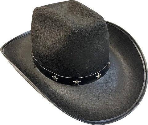 Black Cowboy Hat With Stars