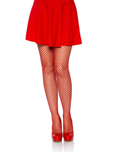 Red Industrial Fishnet Pantyhose