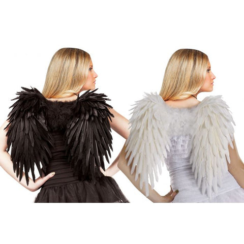 Black Angelic Feather Wings