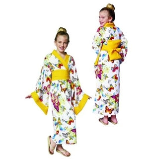 C. Geisha RG Yellow Floral Butterfly Lg