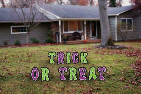 Trick or Treat Lawn Sign Decoration