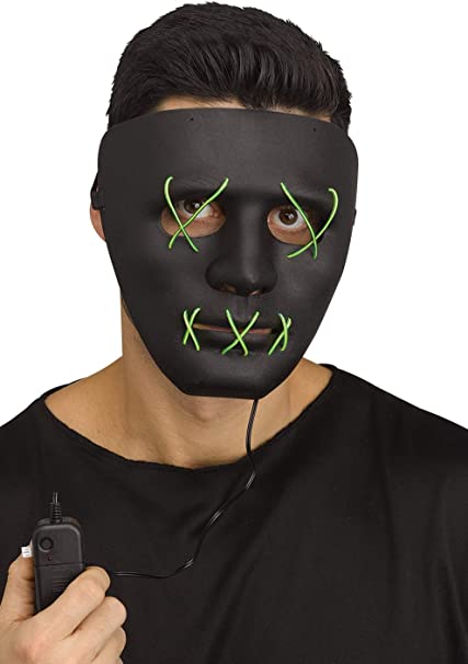 Mask Illumo Black w/Green Wires