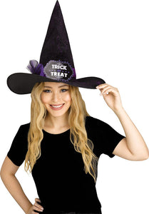 Hat Witch Witty Purple Glitter