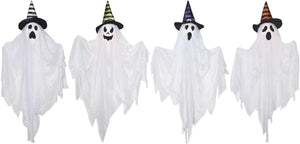 28 Inch Ghosts in Witch Hats Hanging
