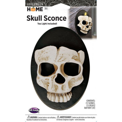 Skull Sconce