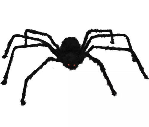 50" Black Hairy Spider