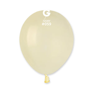 100 Count 5IN Ivory Balloons