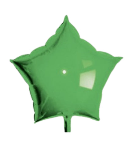 Balloon Mylar Star Green