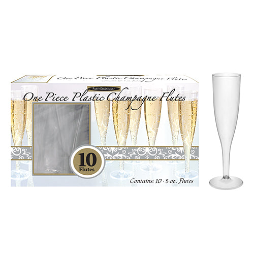 Glasses Champagne Flute 1 Piece 10CT