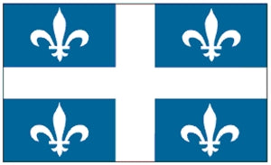 Flag 3X5 Quebec