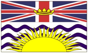 Flag 3X5 British Columbia