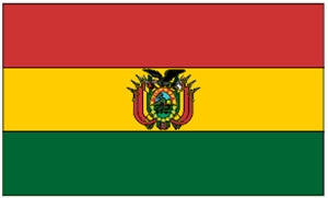 Flag 3X5 Bolivia With Crest