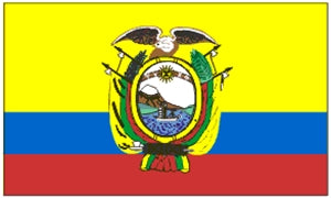 Flag 3X5 Ecuador Crest