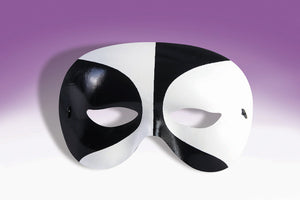 Voodoo Half Mask - Black/White