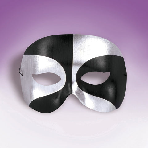 Mask Half Silver/Black Psycho