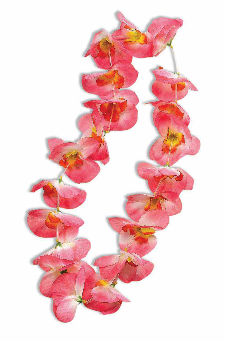 Pink/Orange Flower Lei