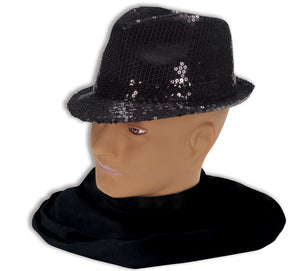 Black Sequin Fedora