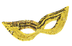 Sequin Eye Mask - Gold
