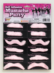 Mustache Party Pink 12CT