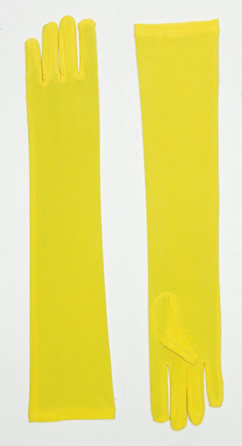 Long Nylon Gloves - Yellow