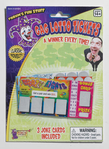 Fake Lottery Ticket - 5 Ct.