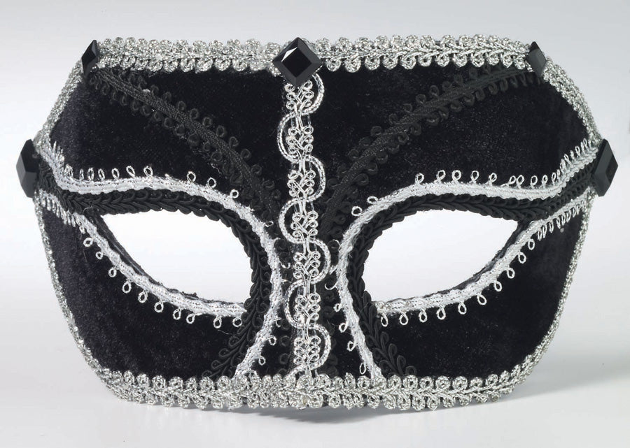 Venetian Mask - Black/Silver