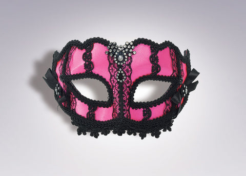 Venetian Mask - Pink/Black