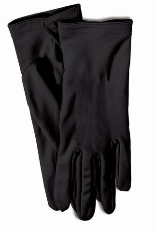 Short Black Gloves