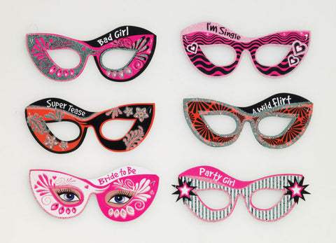 Bachelorette Party Masks - 6CT