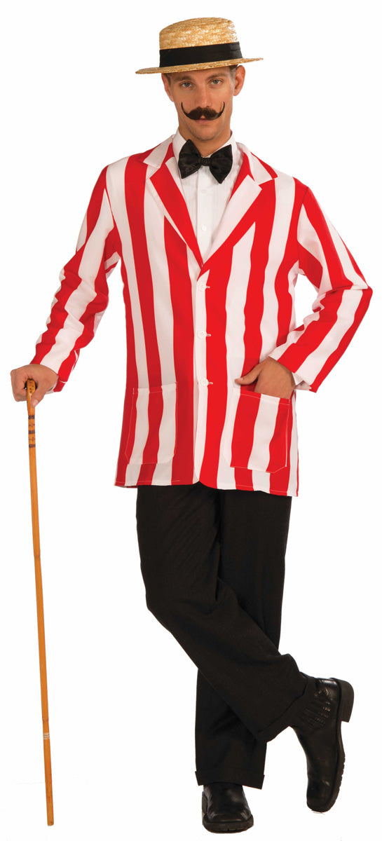 Old Time Jacket - Red/White Striped