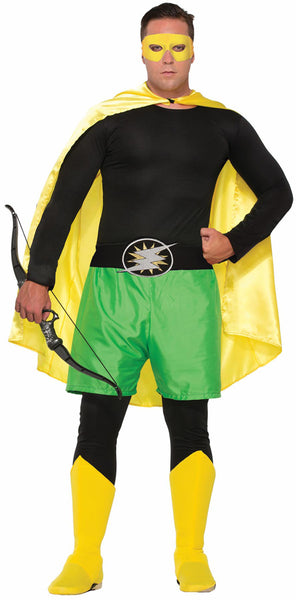 Hero Mask - Yellow Half Mask w/Ties