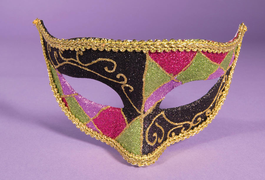 Venetian Mask - Multicolor w/Gold Accent
