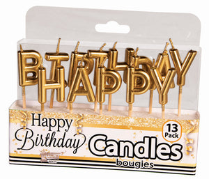 Candles - Happy Birthday Letters