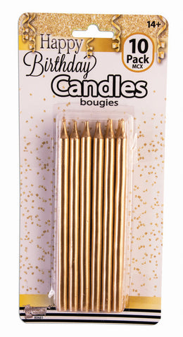 Candles - Gold Extra Long
