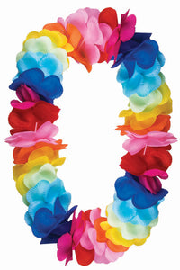 Giant Flower Lei - Rainbow