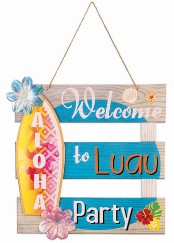 Luau Party Welcome Sign