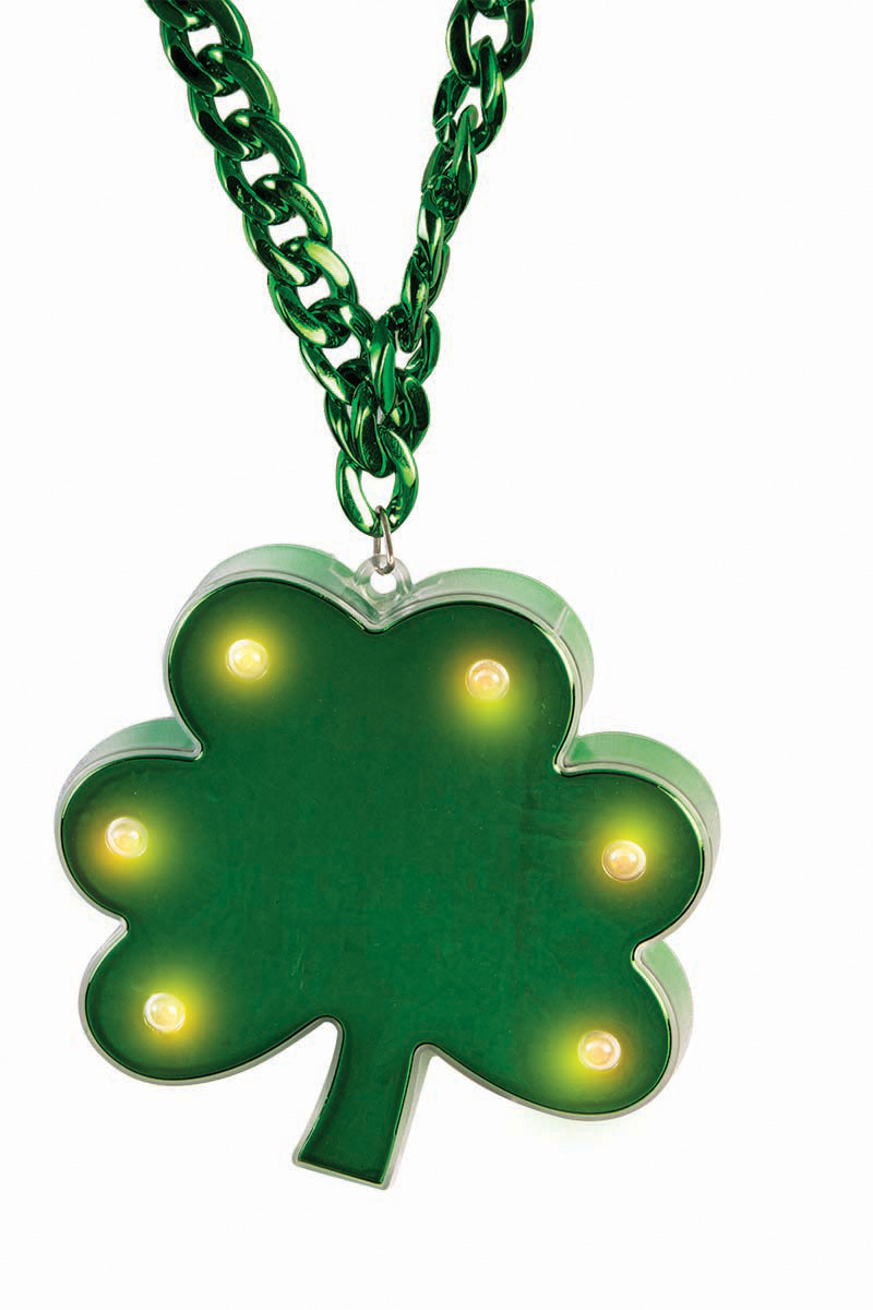 Necklace Shamrock Lightup