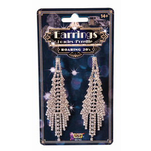 Rhinestone Flapper Earrings