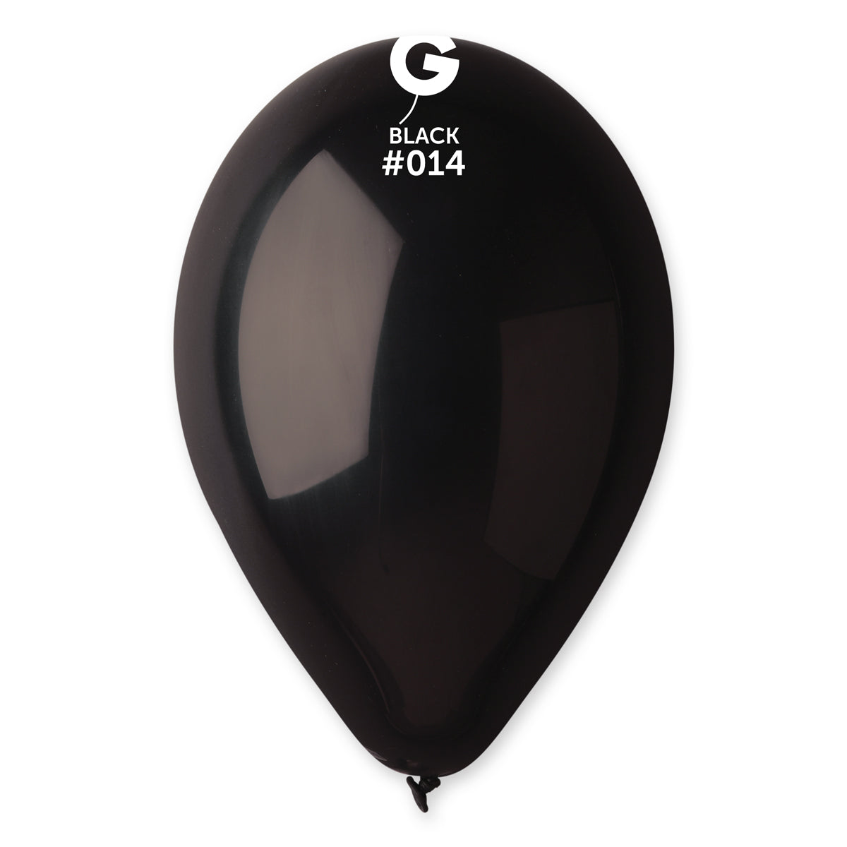 50 Count 12IN Black Balloons