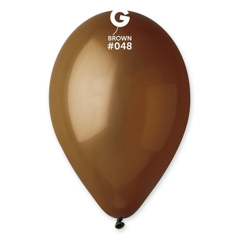 50 Count 12IN Dark Brown Balloons