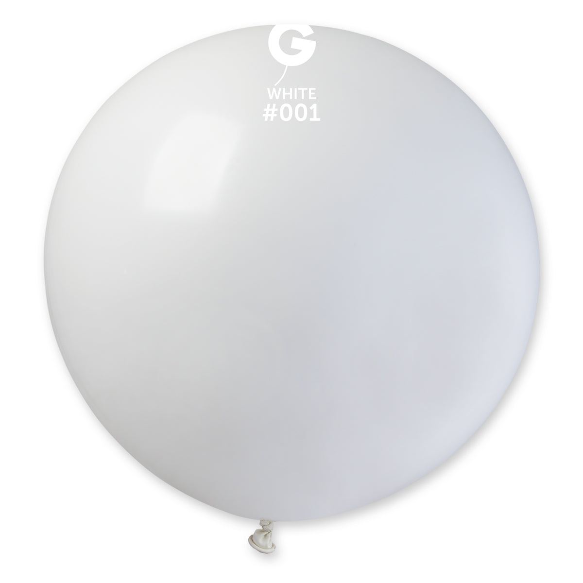 1 Count White Latex Balloon 30"