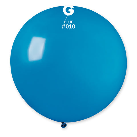 1 Count Blue Latex Balloon 31"