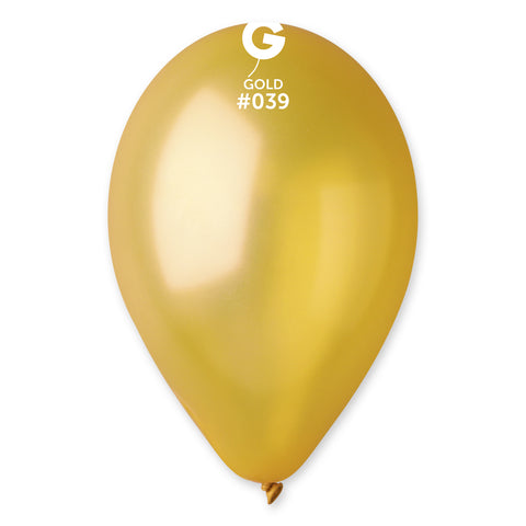 50 Count 12IN Gold Metal Balloons