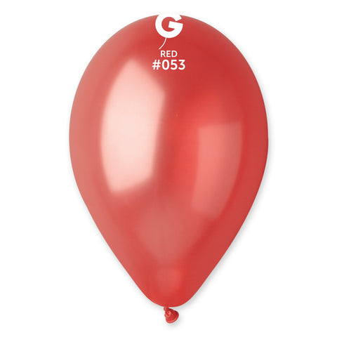 50 Count 12IN Red Metal Balloons