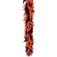Orange/Black Feather Boa