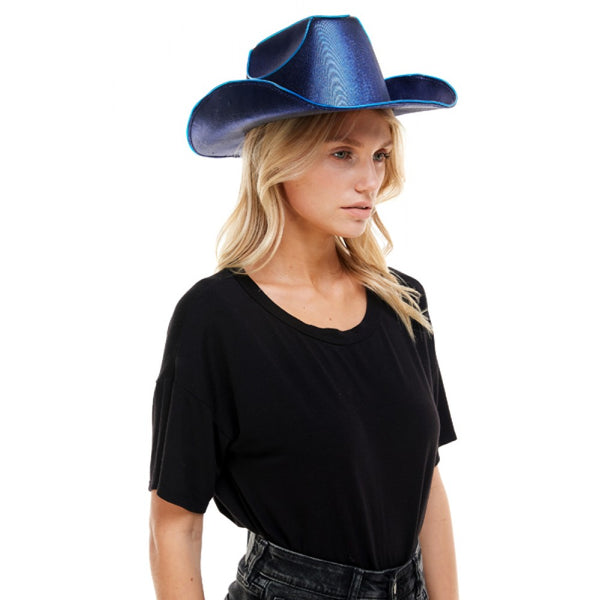 Hat Cowboy Lightup Blue